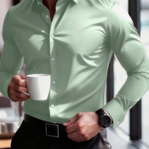 CAMISA HOMBRE COLOR VERDE AGUA